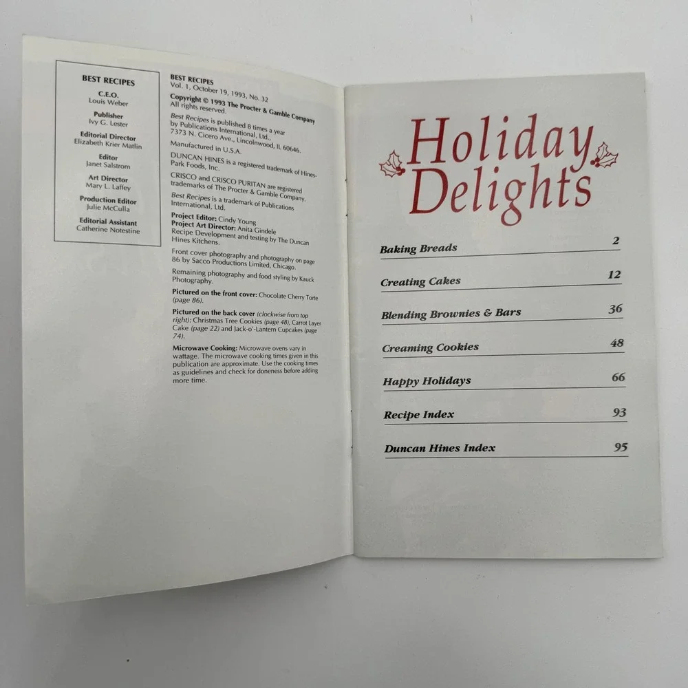 Vintage Pillsbury Duncan Hines Recipe Cookbook Booklets Lot of 5 Holiday 80s 90s